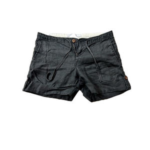 Old Navy Black Linen Blend Shorts Women’s Size 6 EUC – MSRP $34